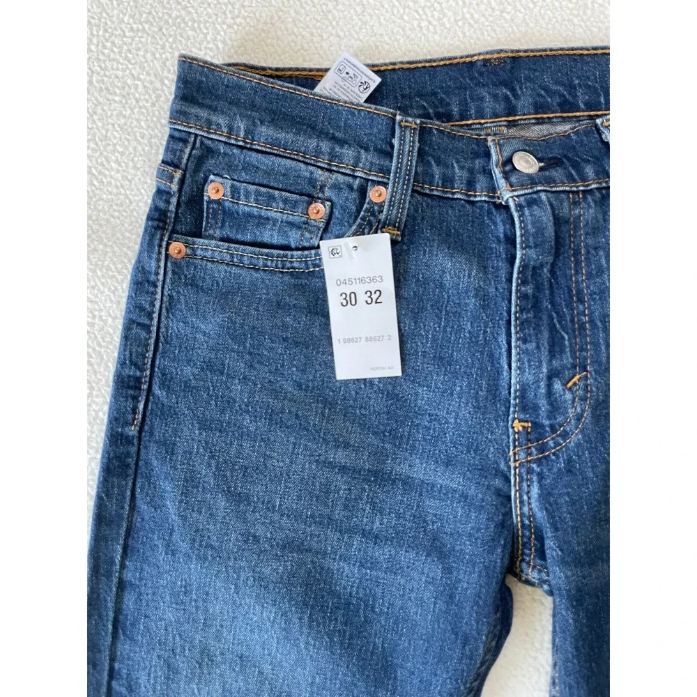 Levi's Mens 30x32 511 Slim Fit Jeans Blue Stretch Denim 045116363
